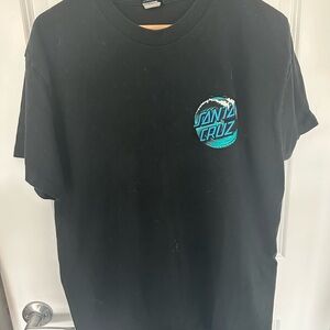 Santa Cruz Skateboards Black T-Shirt for Men- Vintage - 100% cotton - L/G